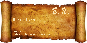 Biel Uzor névjegykártya